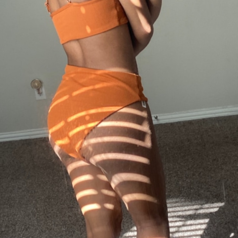 BLACK strappy high waist bikini swim - Picture 5 of 5